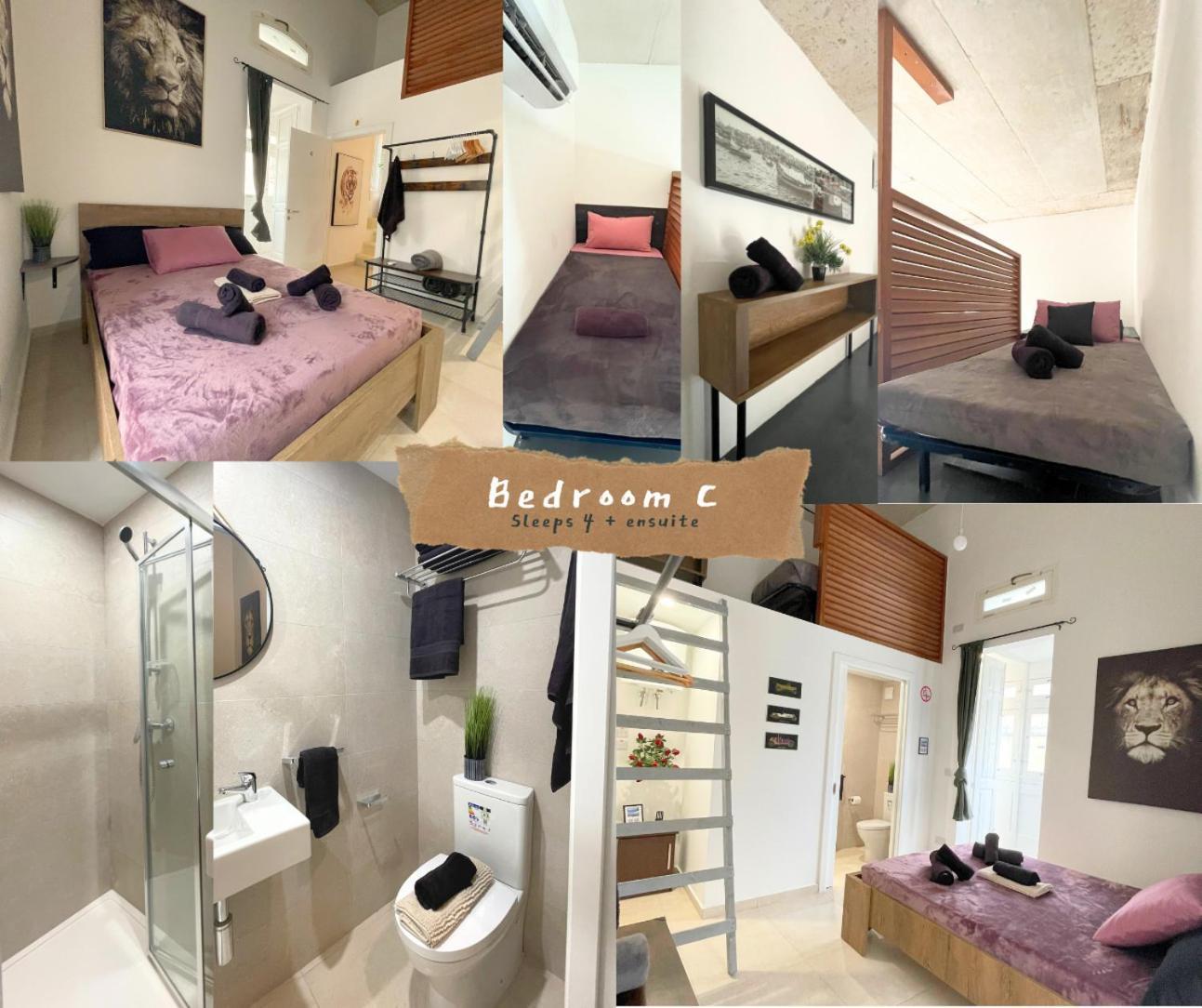 Holiday home Townhouse, Sleeps 19, Rooftop, Terrace, Prime Spot W Sea & Valletta Views